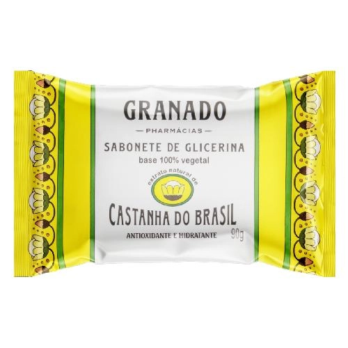 Sabonete Barra De Glicerina Castanha Do Brasil Granado Terrapeutics Caixa 90g