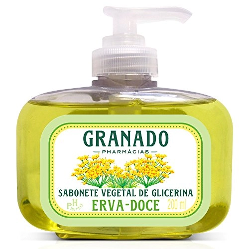 Sabonete Líquido Glicerinado Granado 200ml Glicerina Erva Doce Unit
