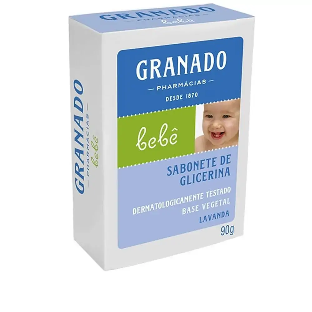 Sabonete Barra De Glicerina Lavanda Granado Bebê Caixa 90g