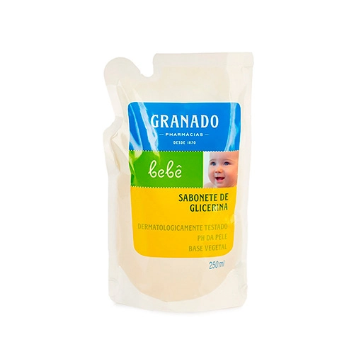 Sabonete Líquido De Glicerina Tradicional Granado Bebê Sachê 250ml Refil