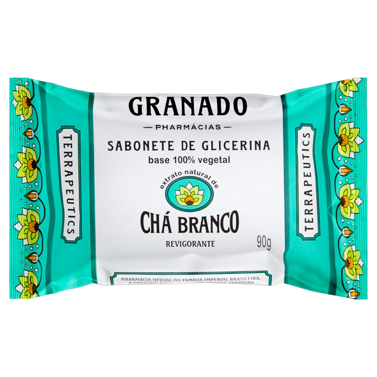 Sabonete Barra De Glicerina Chá Branco Granado Terrapeutics Caixa 90g