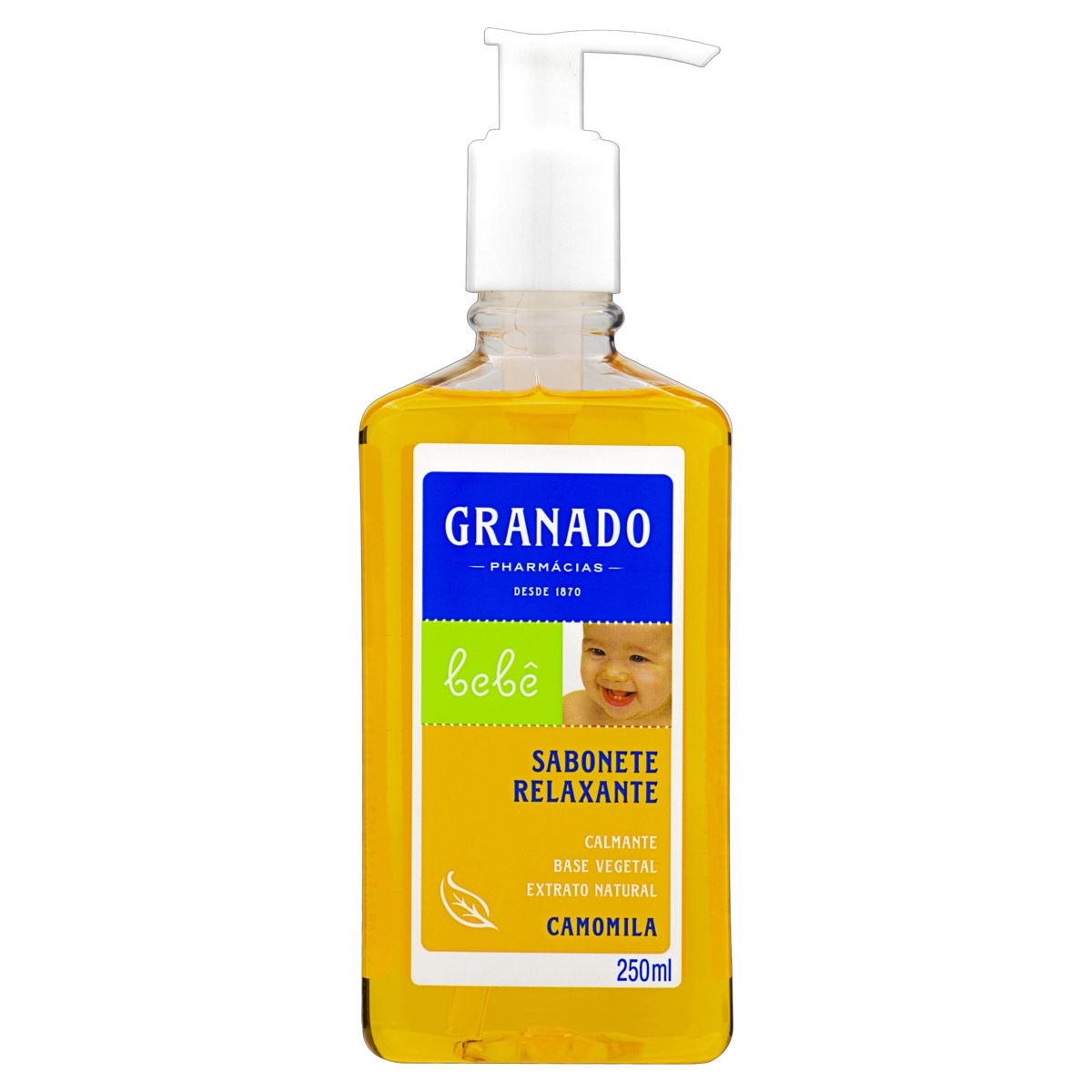Sabonete Líquido Camomila Granado Bebê Frasco 250ml