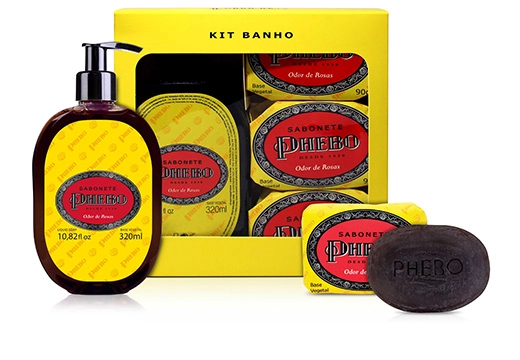 Kit Banho Phebo 90 Anos Odor De Rosas