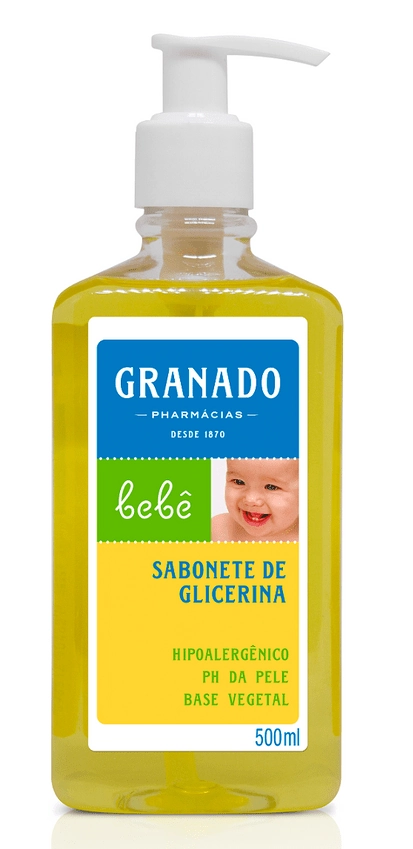 Sabonete Líquido De Glicerina Granado Bebê Frasco 500ml