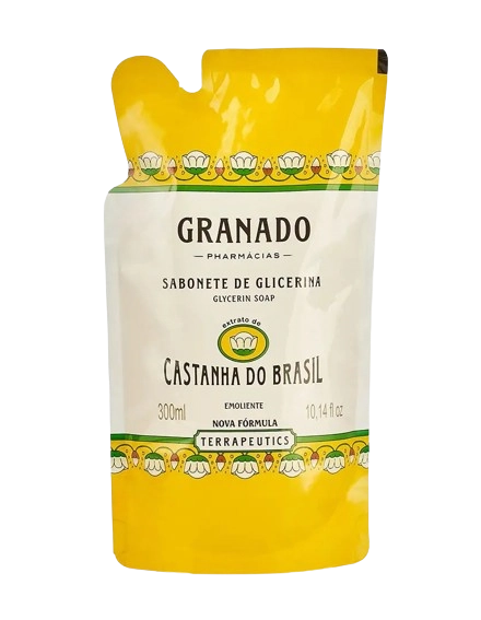 Sabonete Líquido De Glicerina Castanha Do Brasil Granado Terrapeutics Sachê 300ml Refil