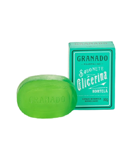 Sabonete Barra De Glicerina Hortelã Granado Caixa 90g