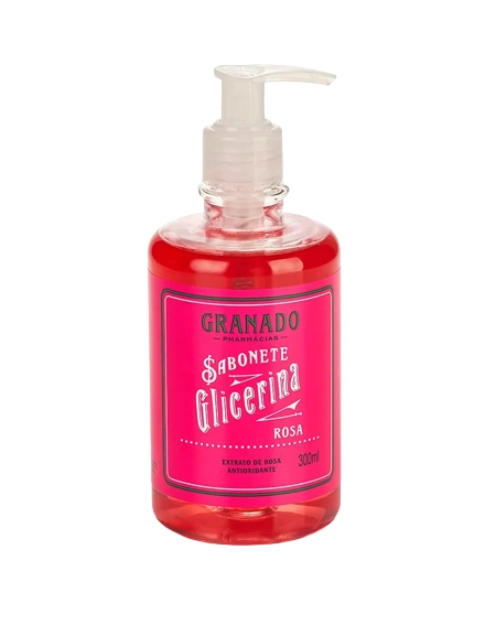 Sabonete Líquido Rosa Granado Glicerina Frasco 300ml