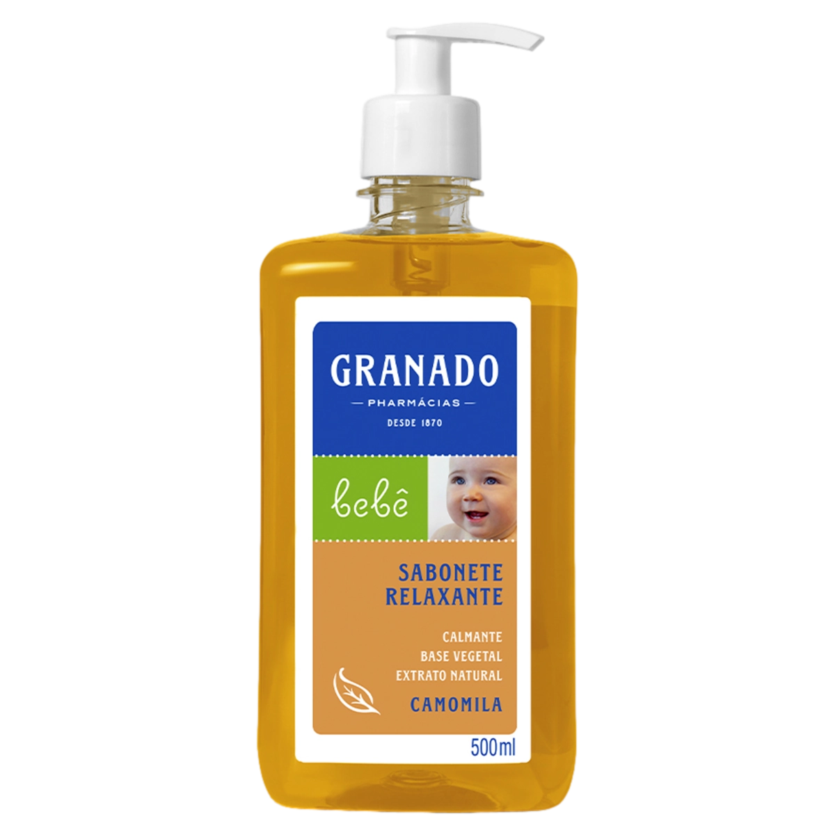 Sabonete Líquido Camomila Granado Bebê Frasco 500ml