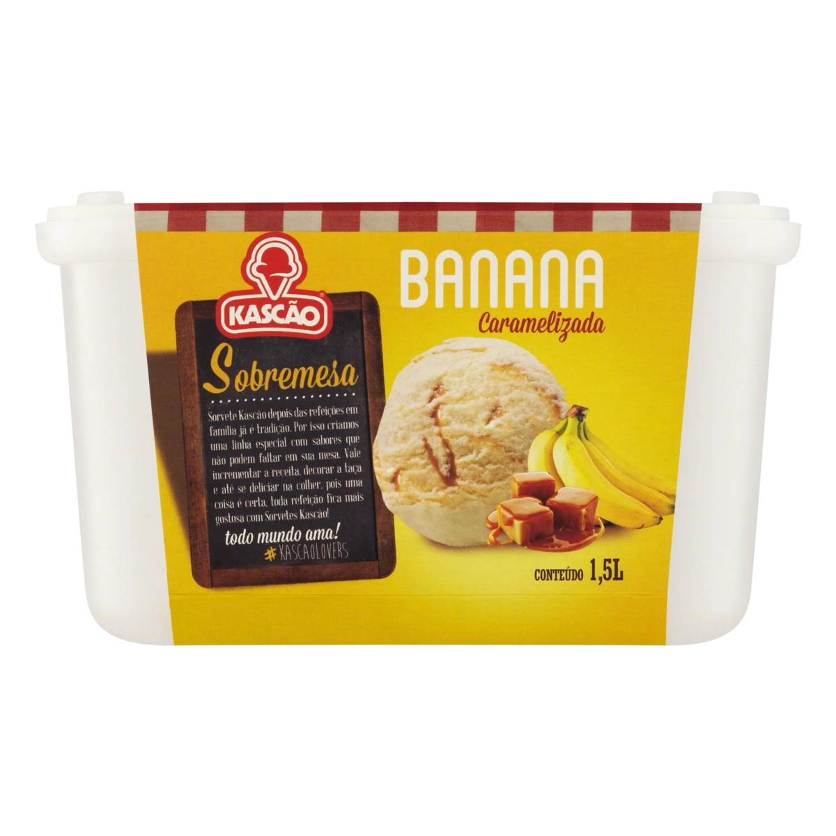 Sorvete Kaskao 1,5l Banana