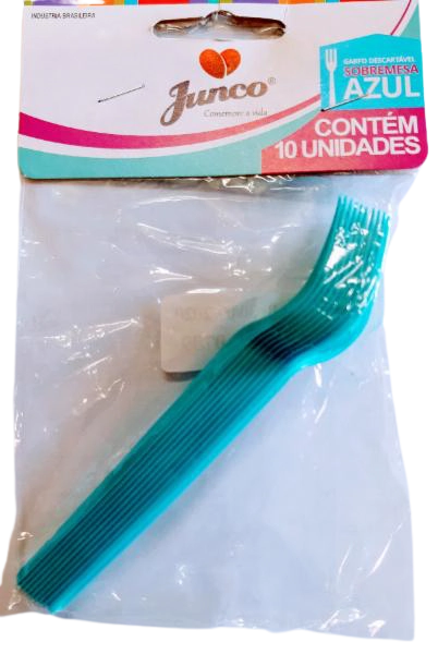 Garfo Sobrem Azul C/50 Junco