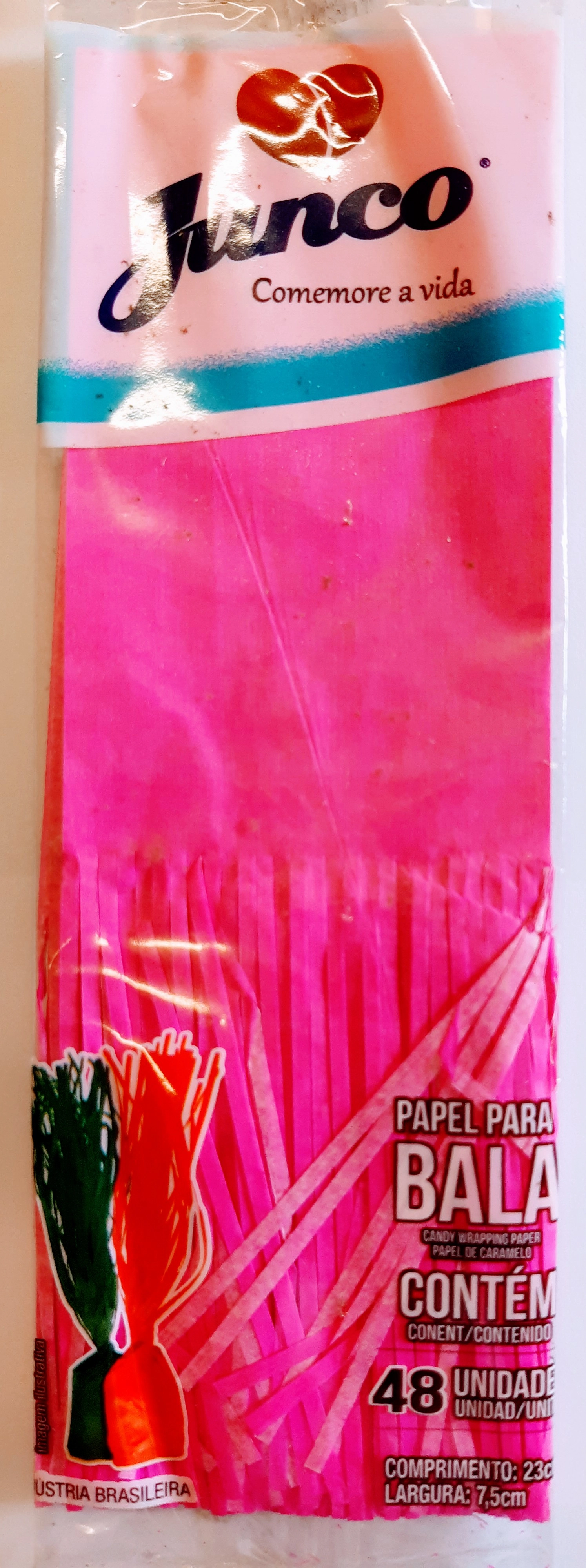 Junco Papel P/bala 1fr C/48 Pink
