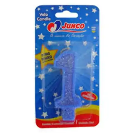 Vela Aniver Junco Big N1 Azul