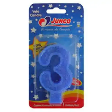 Vela Aniver Junco Big N3 Azul