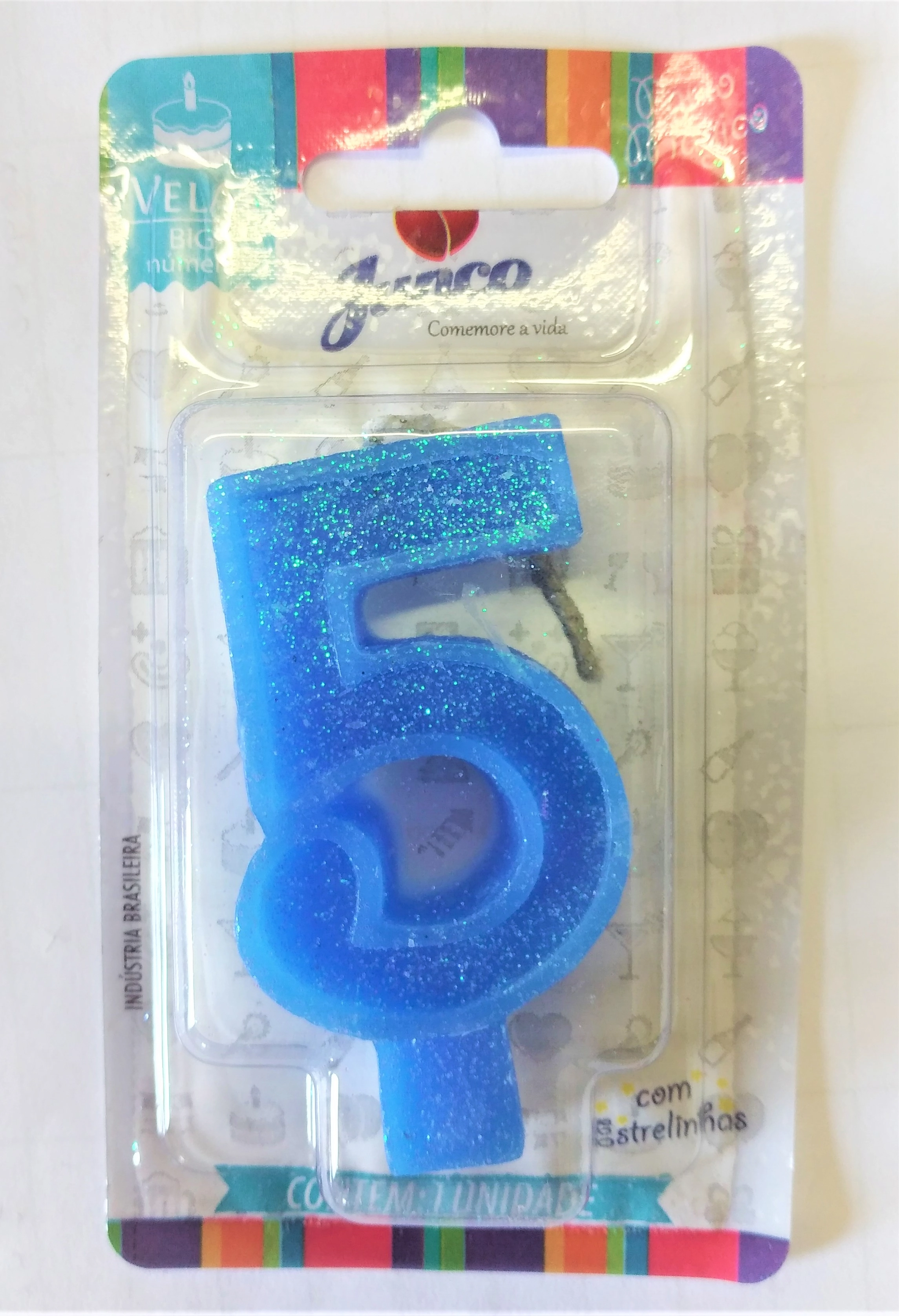 Vela Aniver Junco Big N5 Azul