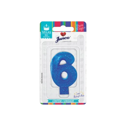 Vela Aniver Junco Big N6 Azul