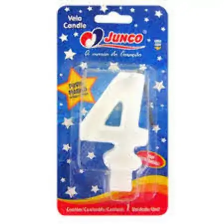 Vela Big Aniversario Junco N4