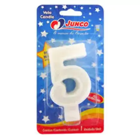 Vela Big Aniversario Junco N5