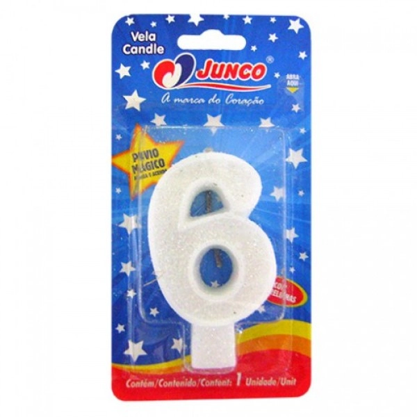 Vela Big Aniversario Junco N6