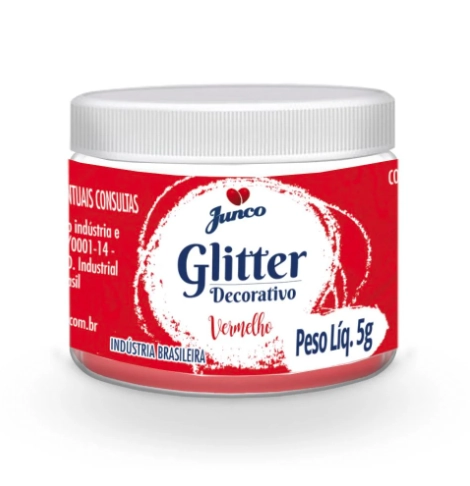 Glitter Decora Vermelho Junco 5g