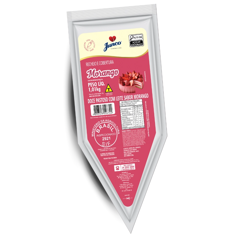 Recheio Forneavel Junco Morango 1,01kg