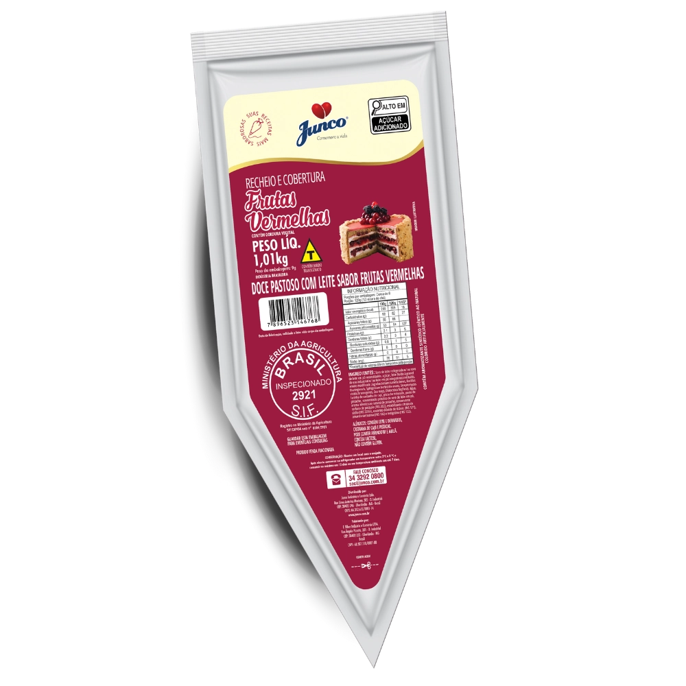 Recheio Forneavel Junco Frutas Vermelhas 1,01kg