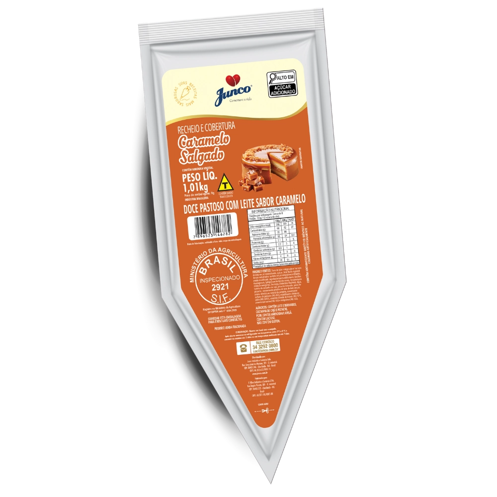 Recheio Forneavel Junco Caramelo Salgado 1,01kg