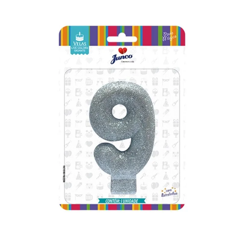 Vela Junco Live Colors Glitter Pr N