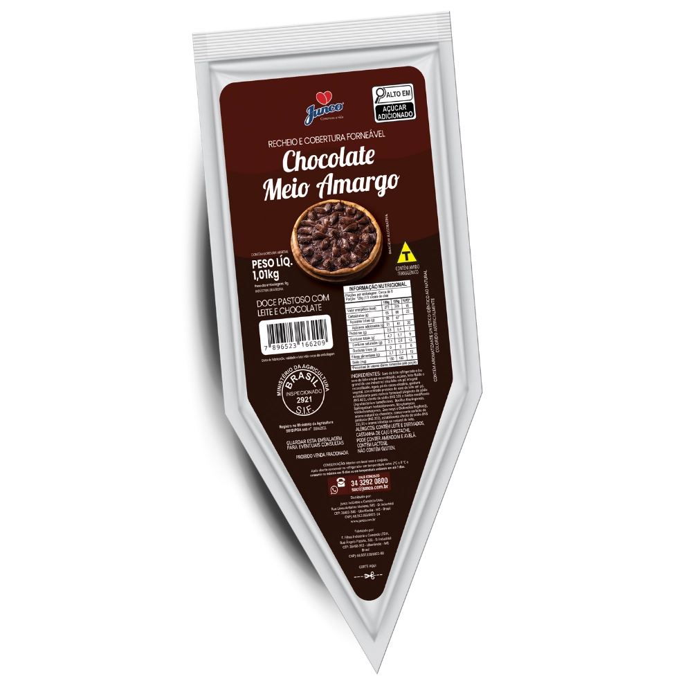 Cobertura Forne. Chocolate Amargo Junco 1,01 Kg