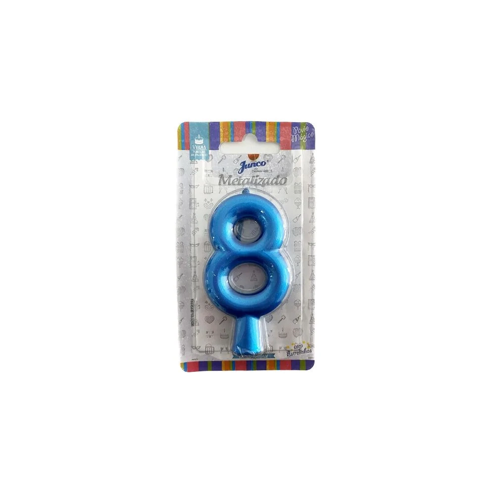 Vela Junco Aniv N8 Azul