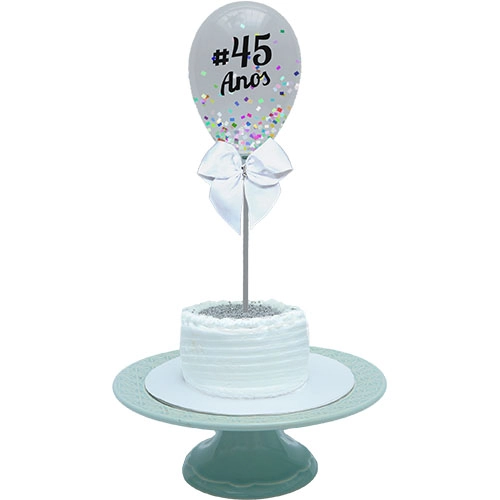 Ballon Cake Junco Trasp Papel Metalizado Colorido C/1un