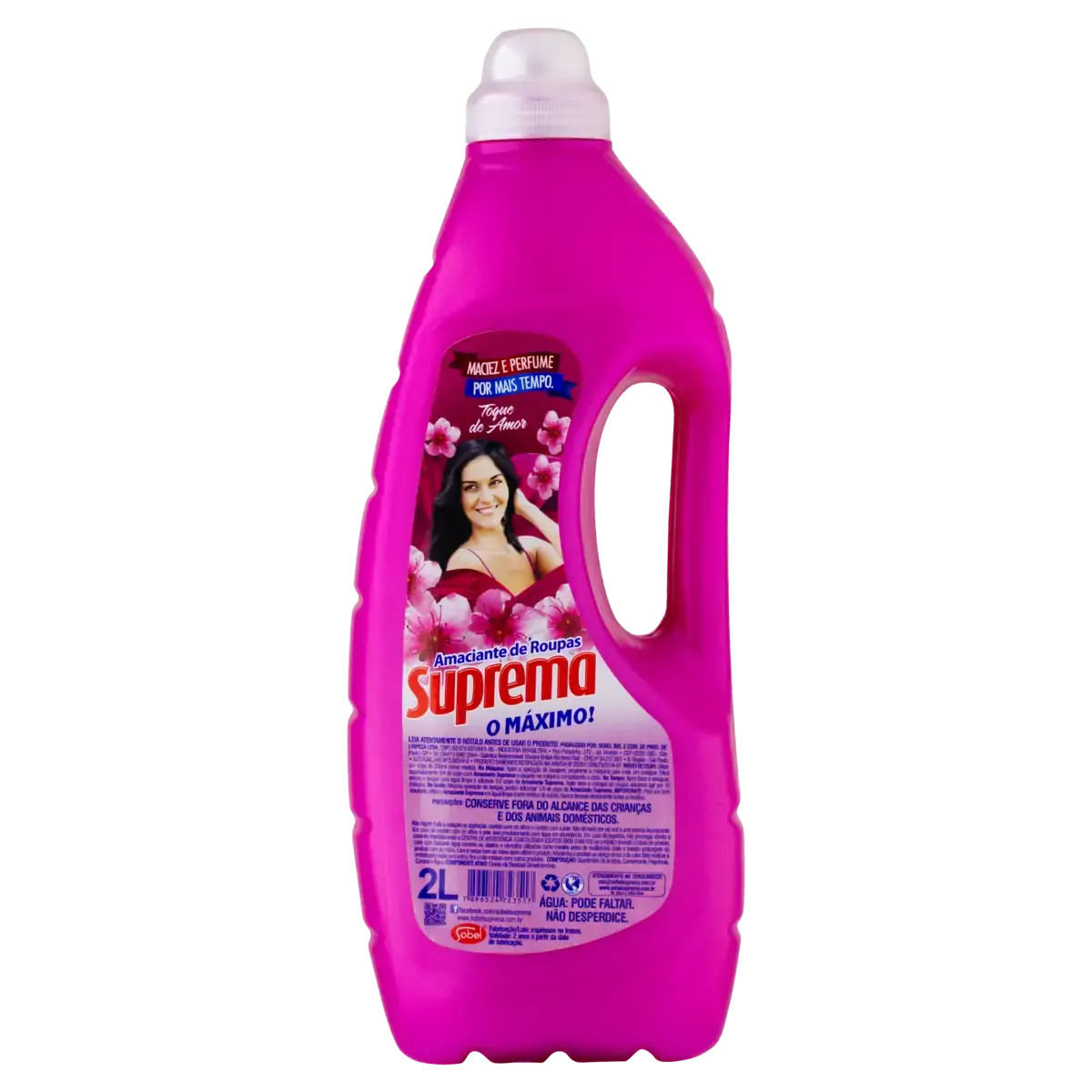 Amaciante De Roupa Diluído Toque De Amor Suprema Frasco 2l