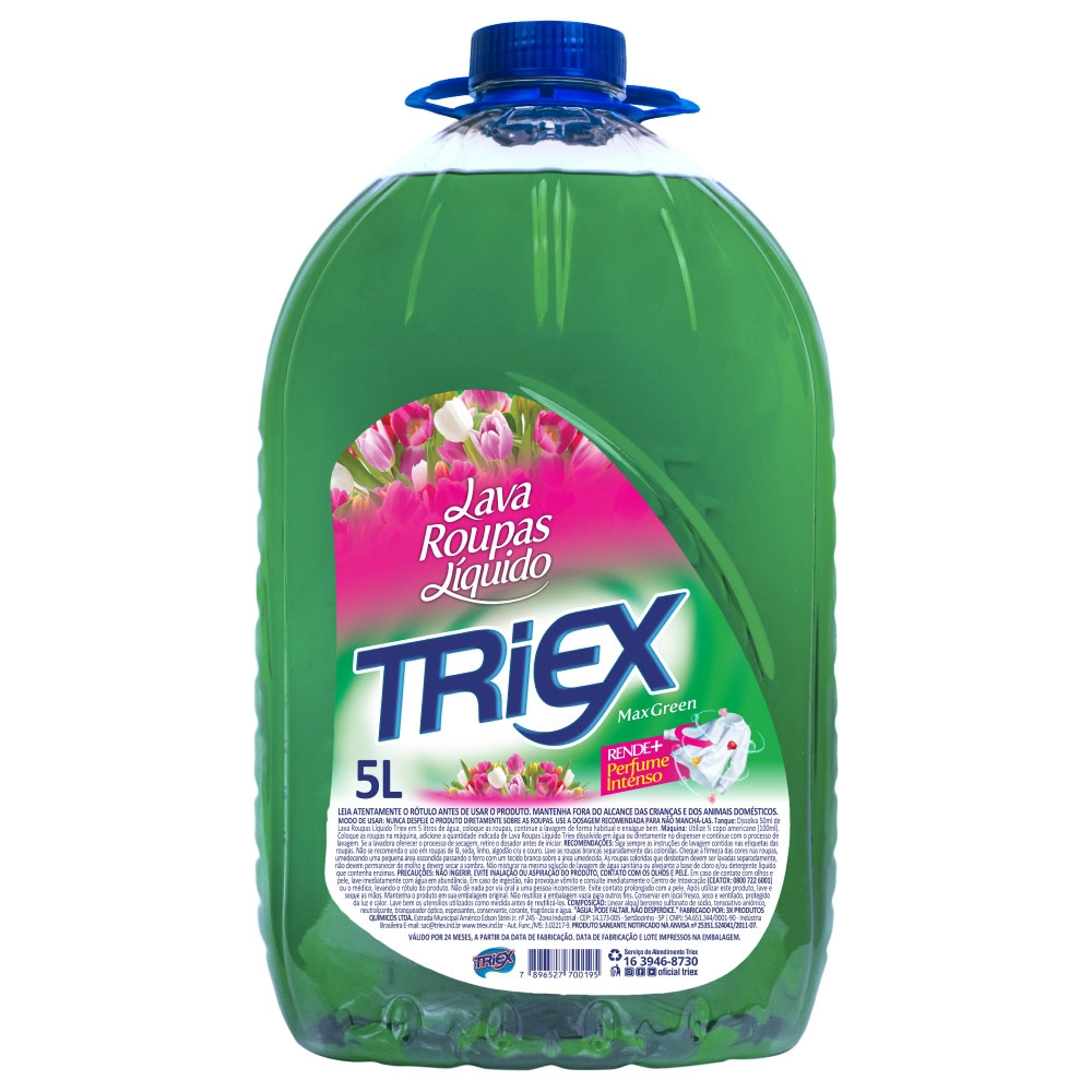 Lava Roupas Triex Max Green 5lt