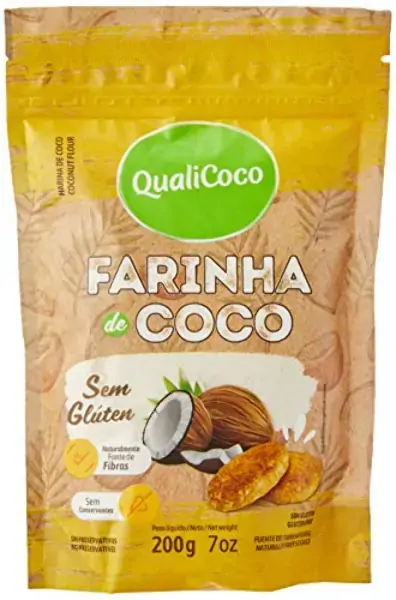 Farinha De Coco Zero Lactose Qualicôco Pacote 200g