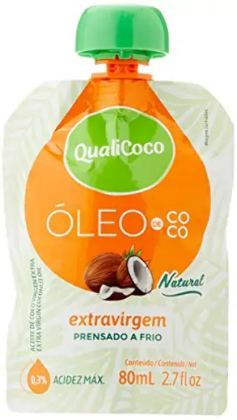 Oleo De Coco Qualicoco Sache 80ml Extra Virgem