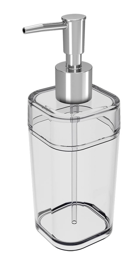 Porta Sabonete Liq Coza Splash Cristal 290ml Un