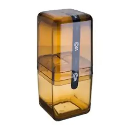 Porta Escova Com Tampa Cube Mel