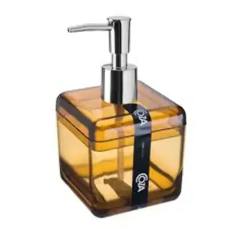 Porta Sabonete Líquido Cube 330ml Mel 20878/0456 Coza