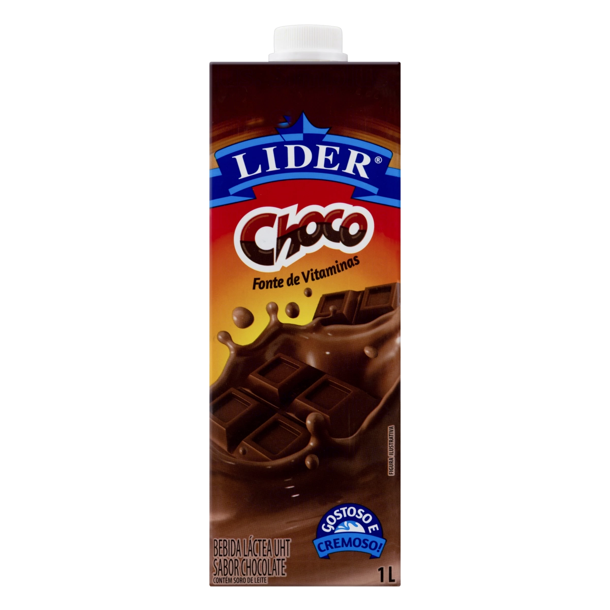 Bebida Láctea Uht Chocolate Lider Choco Caixa 1l