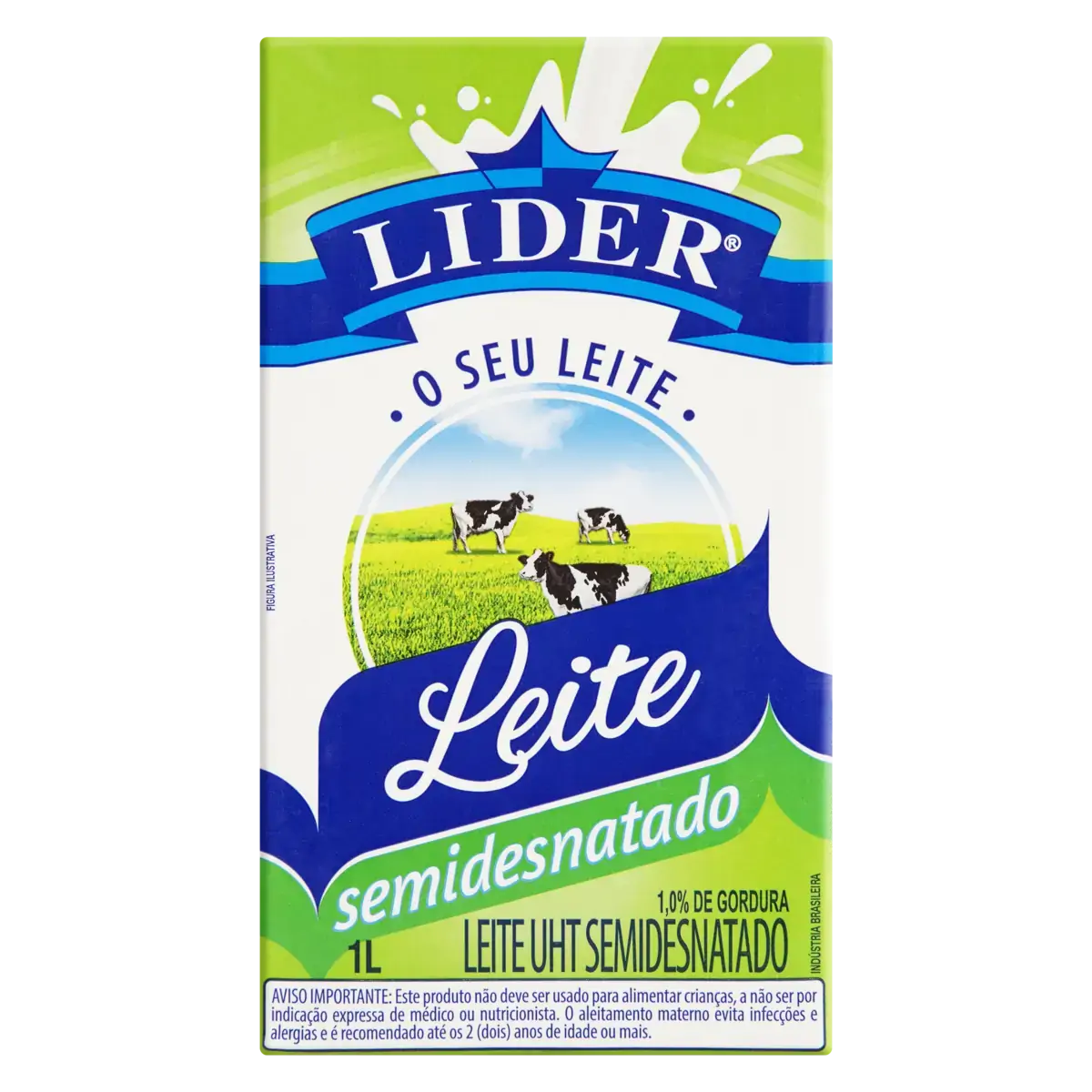 Leite Uht Lider 1lt S Desnatado