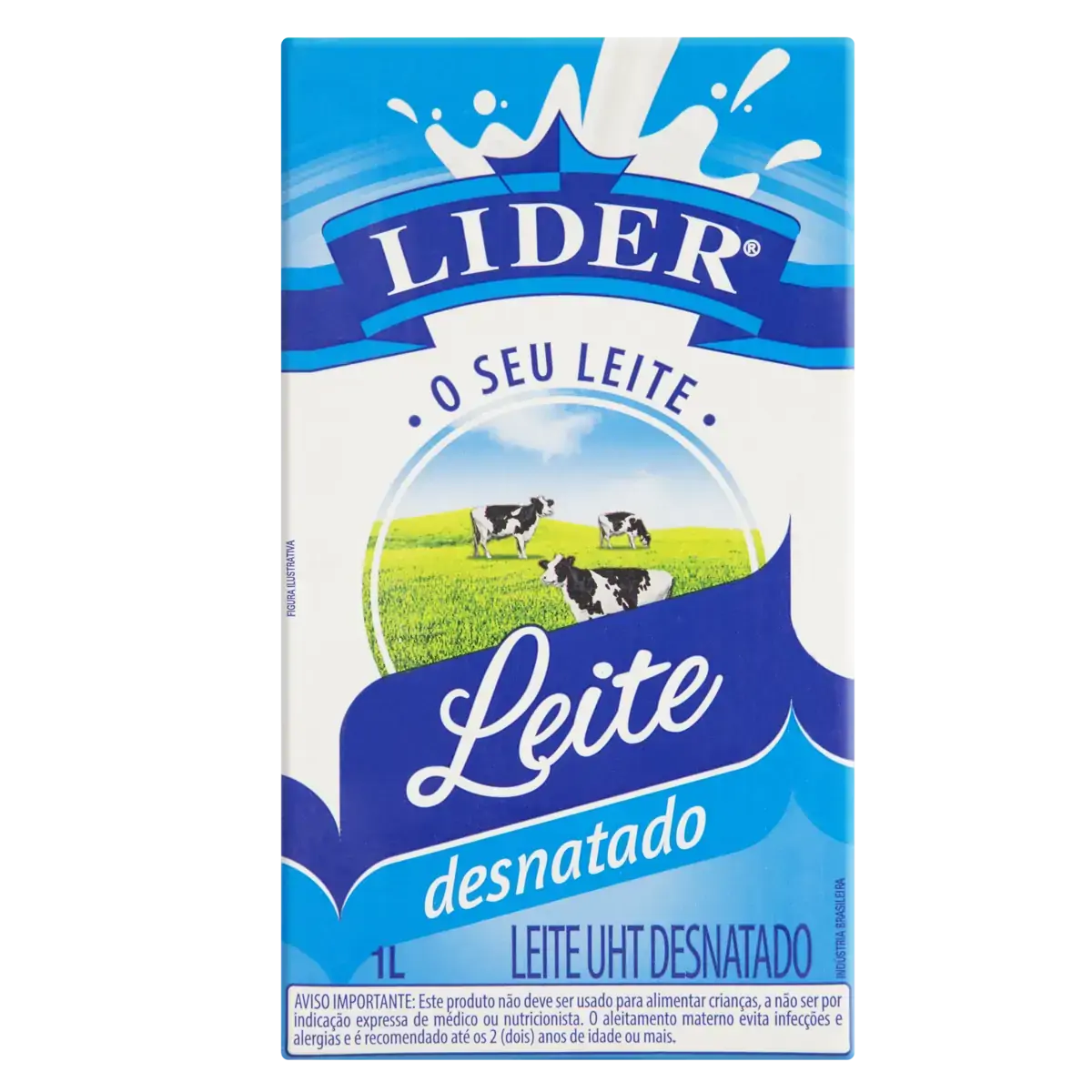 Leite Uht Desnatado Lider Caixa 1l