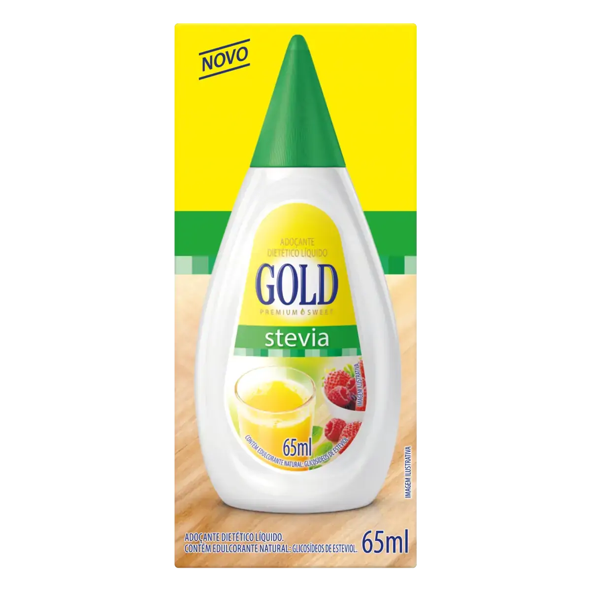 Adoçante Líquido Stevia Gold Premium Sweet Caixa 65ml