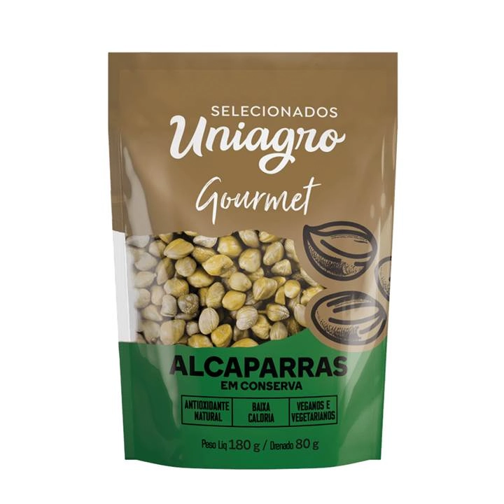 Alcaparra Em Conserva Uniagro Gourmet Sachã 80g