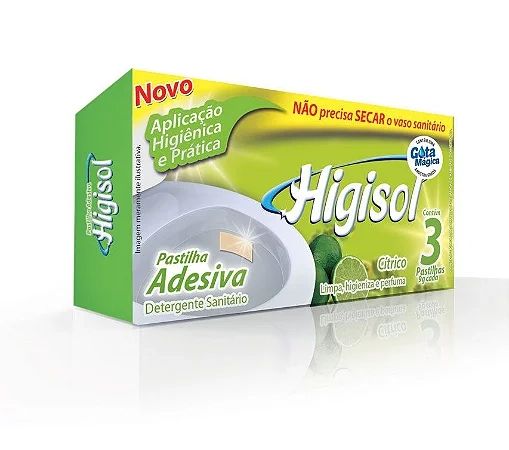 Pastilha Adesiva Higisol 9g C/3 Citrico