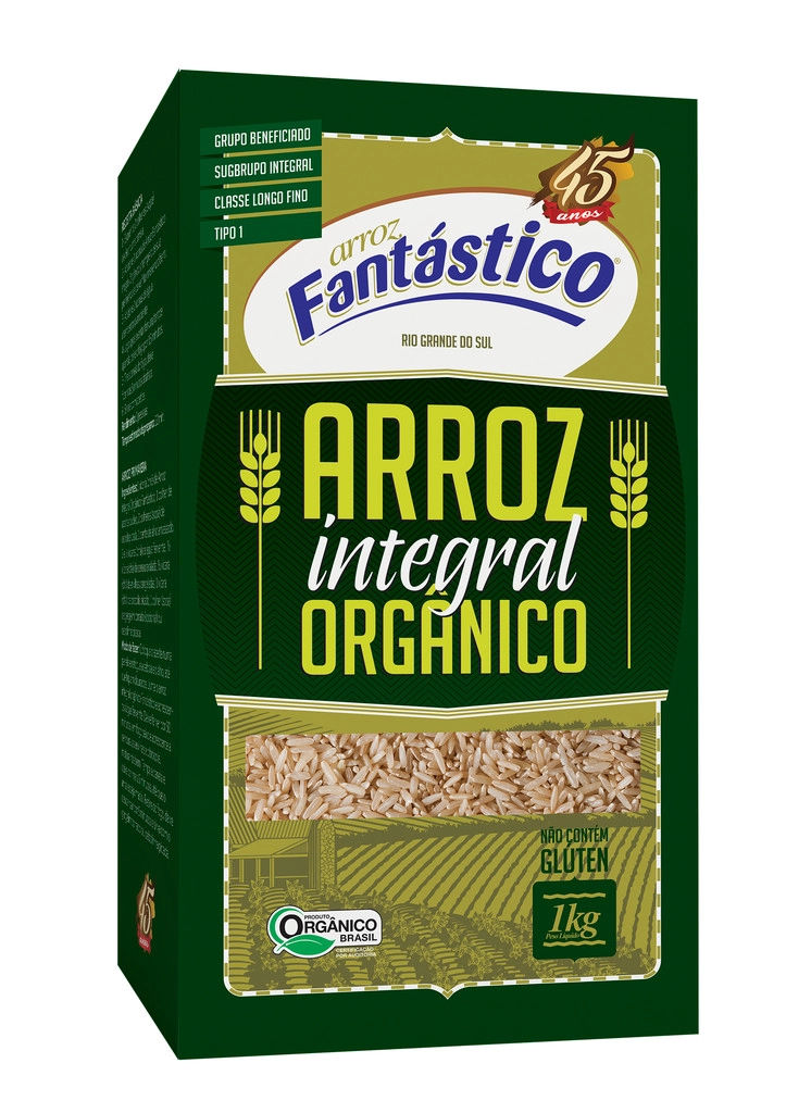 Arroz Fantastico 1kg Vacuo Organico Integral