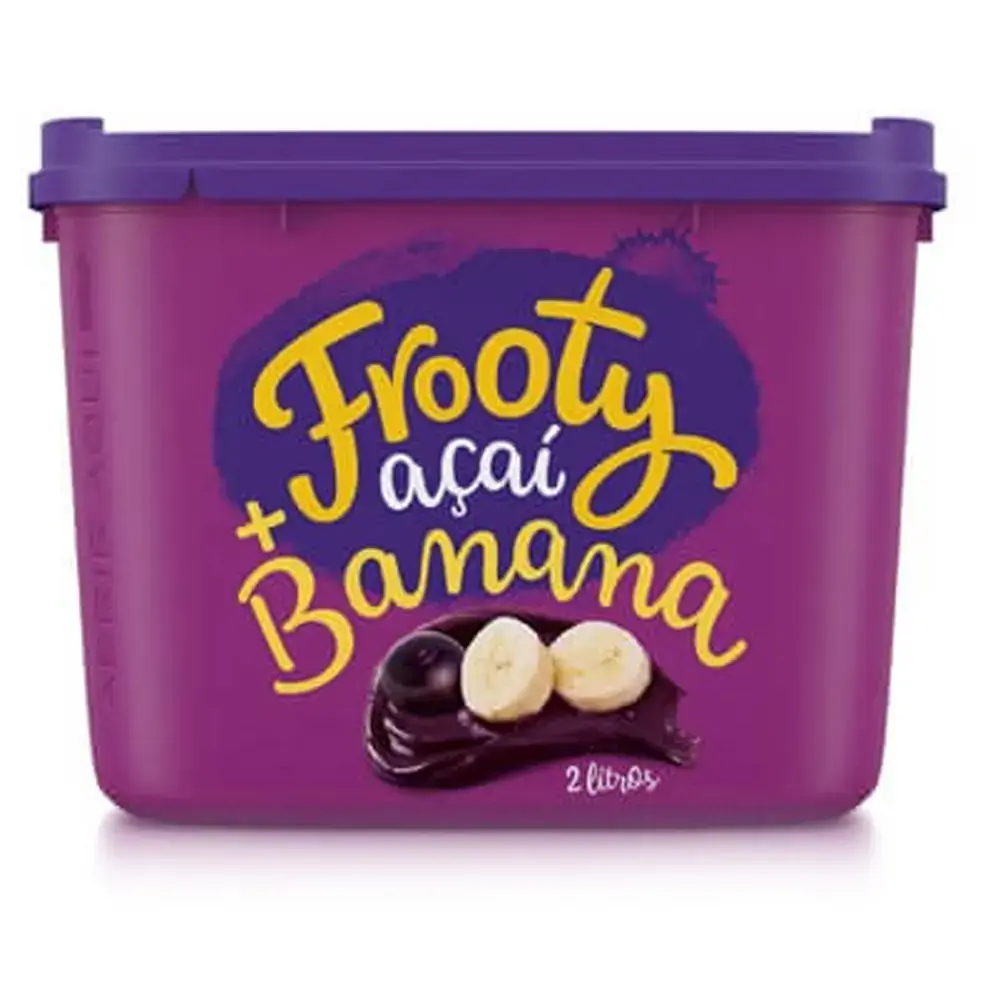 Sorbet Açaí E Banana Frooty Pote 2l
