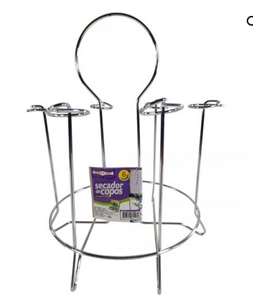 Secador De Copos Niquelart Aco Cromado C 6 Lugares