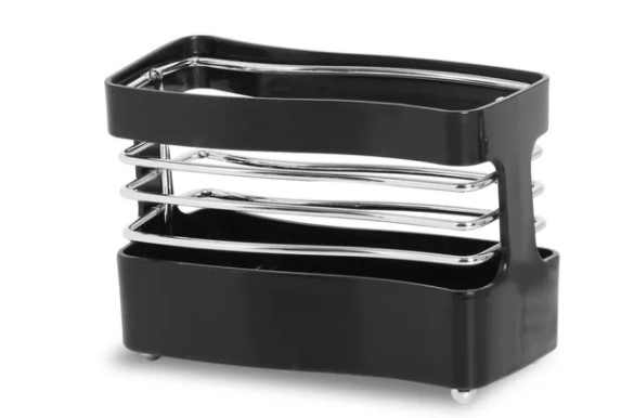 Porta Guardanapo Metal Curve Preto