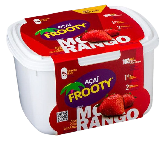 Sorbet Açaí E Morango Frooty Pote 2l