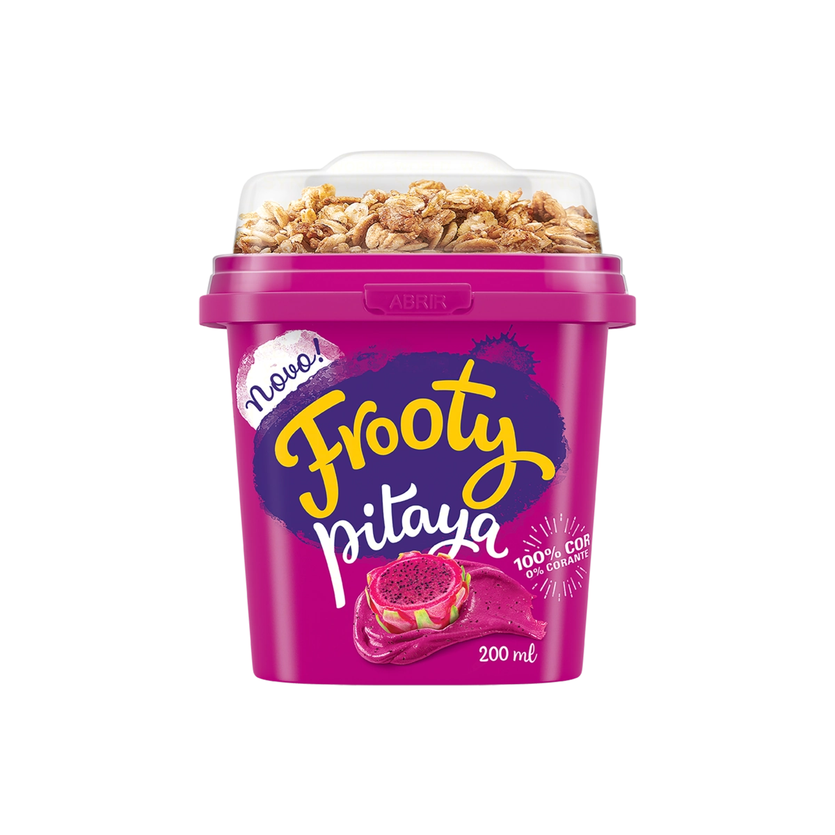 Sorbet Com Granola Pitaya Frooty Pote 200ml