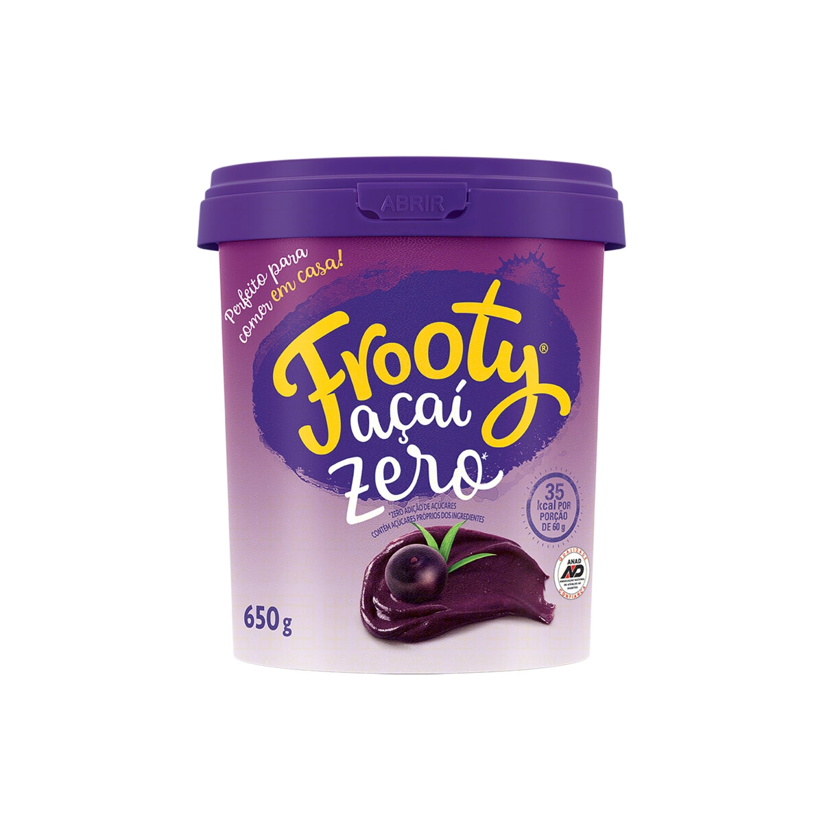 Sorbet Açaí Frooty Zero Pote 650g